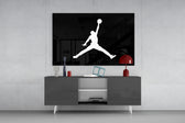 Air Jordan panel catching directional light to reveal its iconic clarity