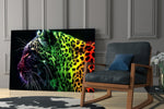 Leopard glass print enhancing a study with cinematic mood