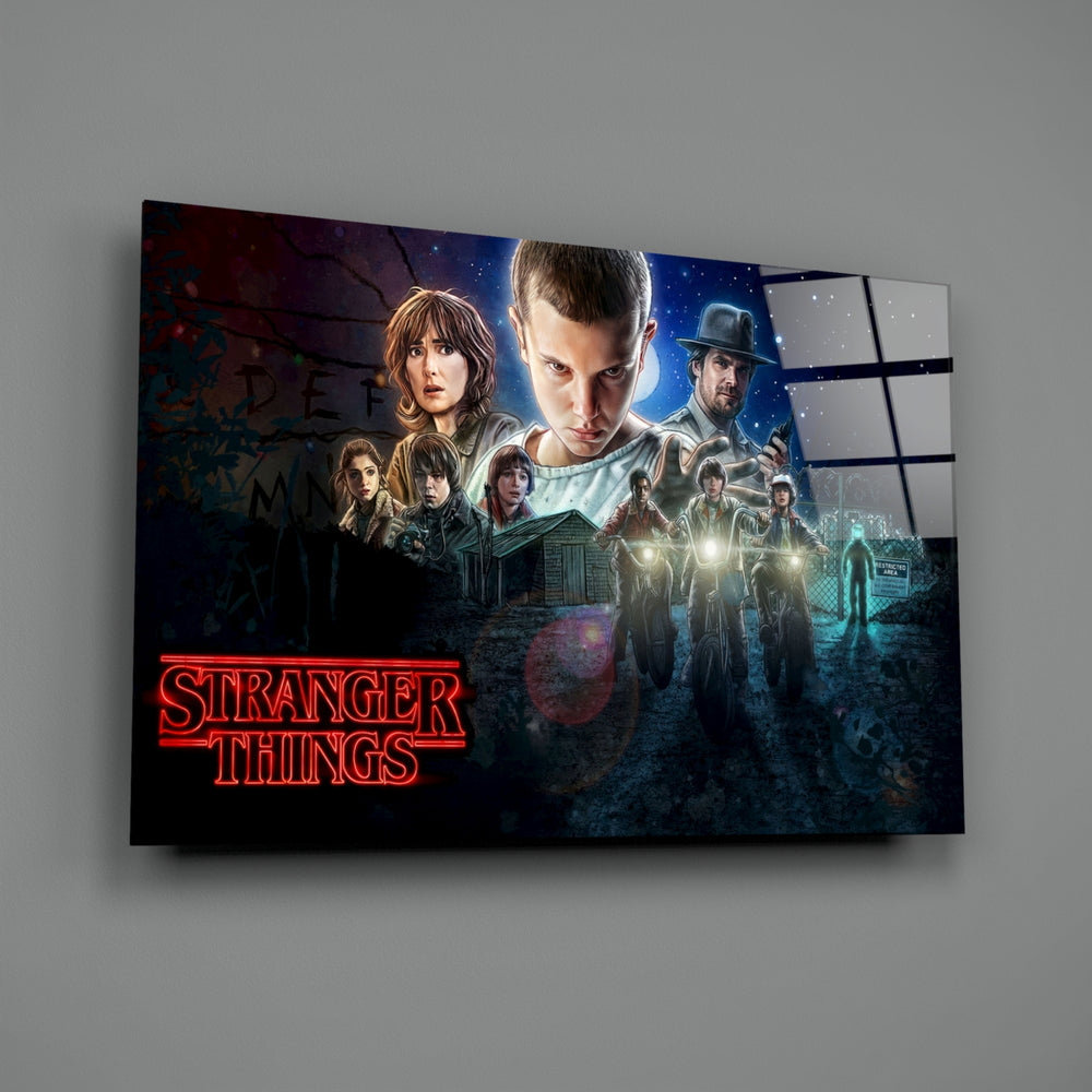 Cinematic-poster panel bringing retro mystery to a contemporary teen lounge