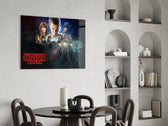 Stranger Things Poster panel adding editorial drama to a home theater
