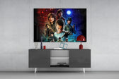 Stranger Things Poster panel catching screen glow to reveal its retro mystery