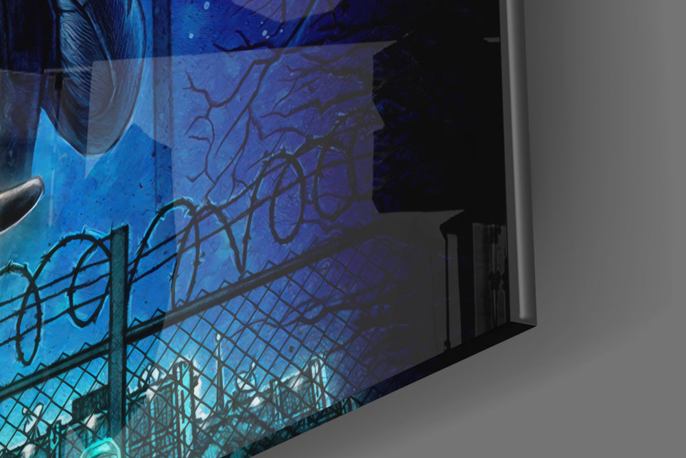 Stranger Things Poster artwork anchoring a wall with moody retro palette