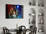 Stranger Things Poster panel adding editorial drama to a home theater