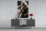 Batman panel catching screen glow to reveal its menacing power