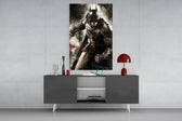Batman panel catching screen glow to reveal its menacing power