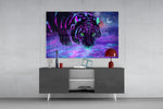 Tiger panel catching directional light to reveal its electric mystery