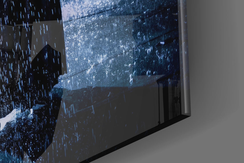 Batman Call artwork anchoring a wall with moody dramatic palette