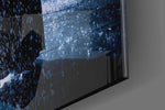 Batman Call artwork anchoring a wall with moody dramatic palette