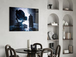 Batman Call panel adding editorial drama to a man cave
