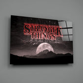 Stencil-poster panel bringing retro dread to a contemporary teen lounge