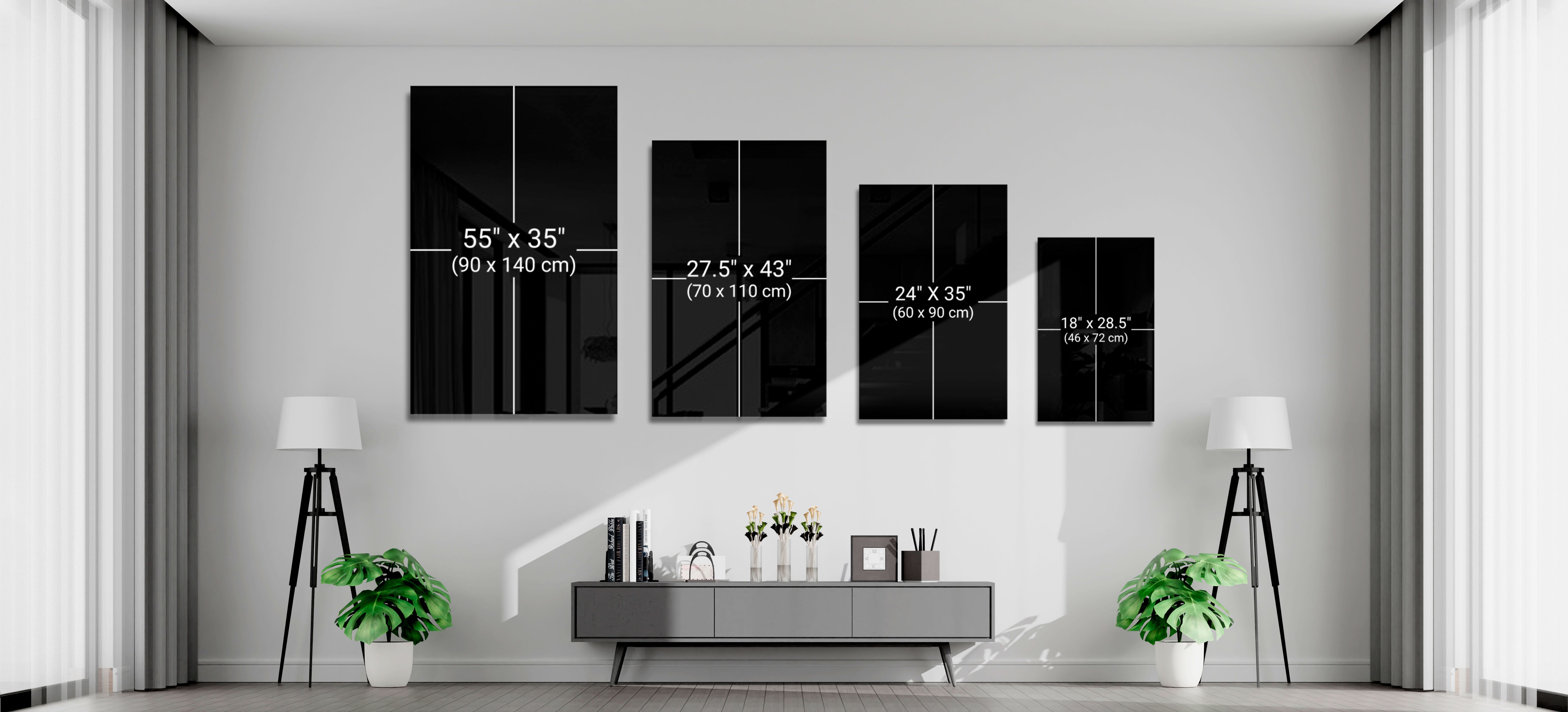Ying Yang Glass Wall Art || Designer Collection | Insigne