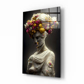 Surreal-classical panel bringing mythic poise to a contemporary living room