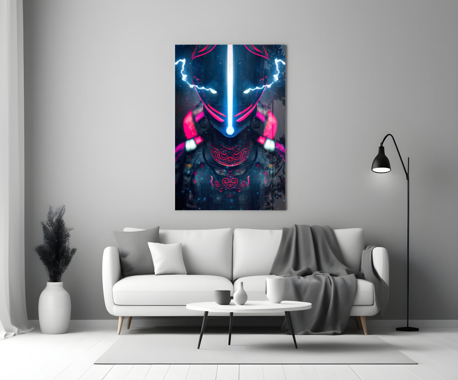 Thunder Fighter Glass Wall Art  || Designer Collection.