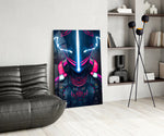 Thunder Fighter glass print enhancing a kids room with cinematic mood