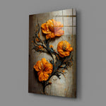 Timeless Flowers Glass Art  || Designer Collection.