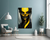 Aboriginal panel adding editorial drama to a man cave