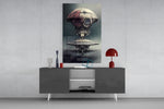 The Arrival Glass Wall Art || Designer Collection.