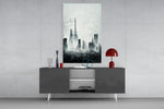 Old City Silhouette Glass Art  || Designer Collection.