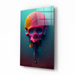 Pop-surreal panel bringing electric playfulness to a contemporary teen lounge