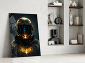 Back to the Space artwork anchoring a wall with moody dramatic palette