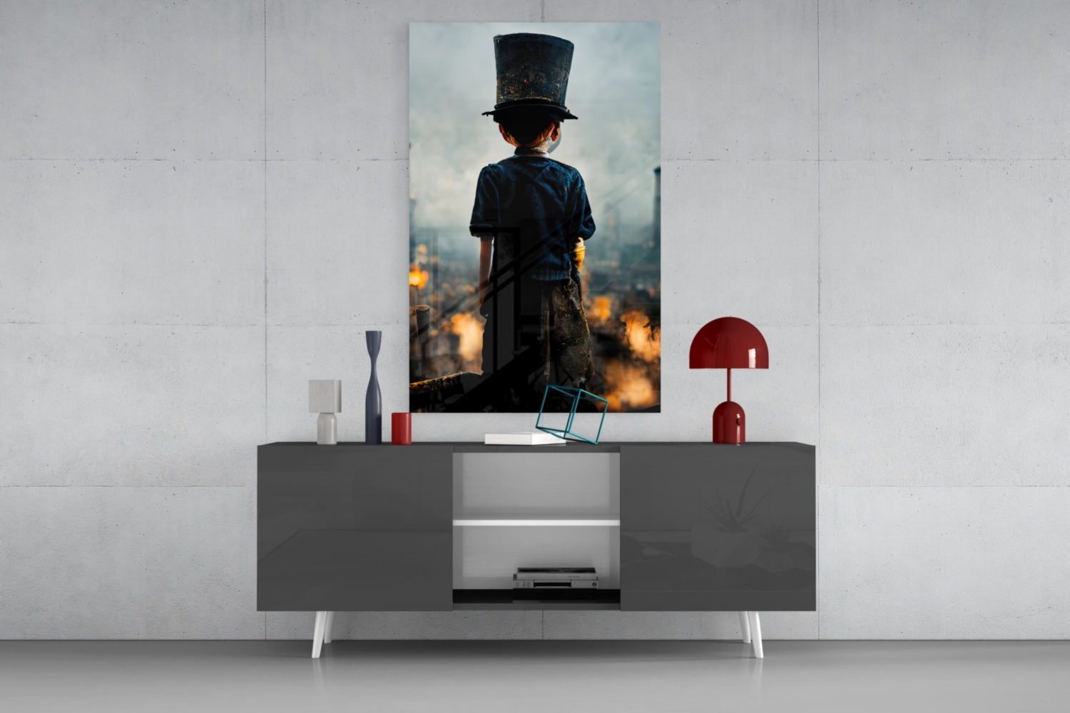 Burning the Past Glass Art  || Designer Collection.