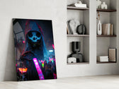Shaman of the New World glass print enhancing a kids room with cinematic mood