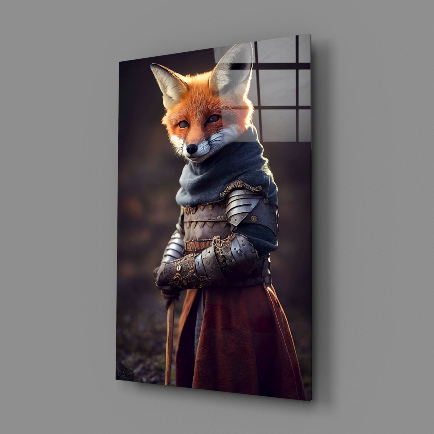 The Fox Glass Wall Art || Designer Collection.
