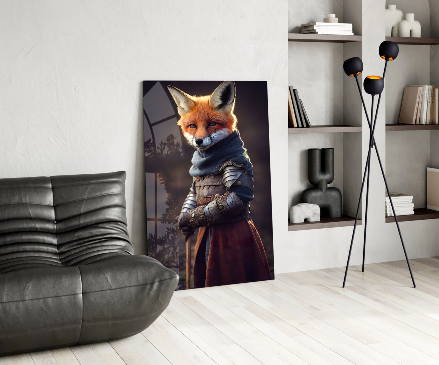 The Fox Glass Wall Art || Designer Collection.