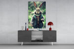 The Rabbit panel catching directional light to reveal its whimsical poise
