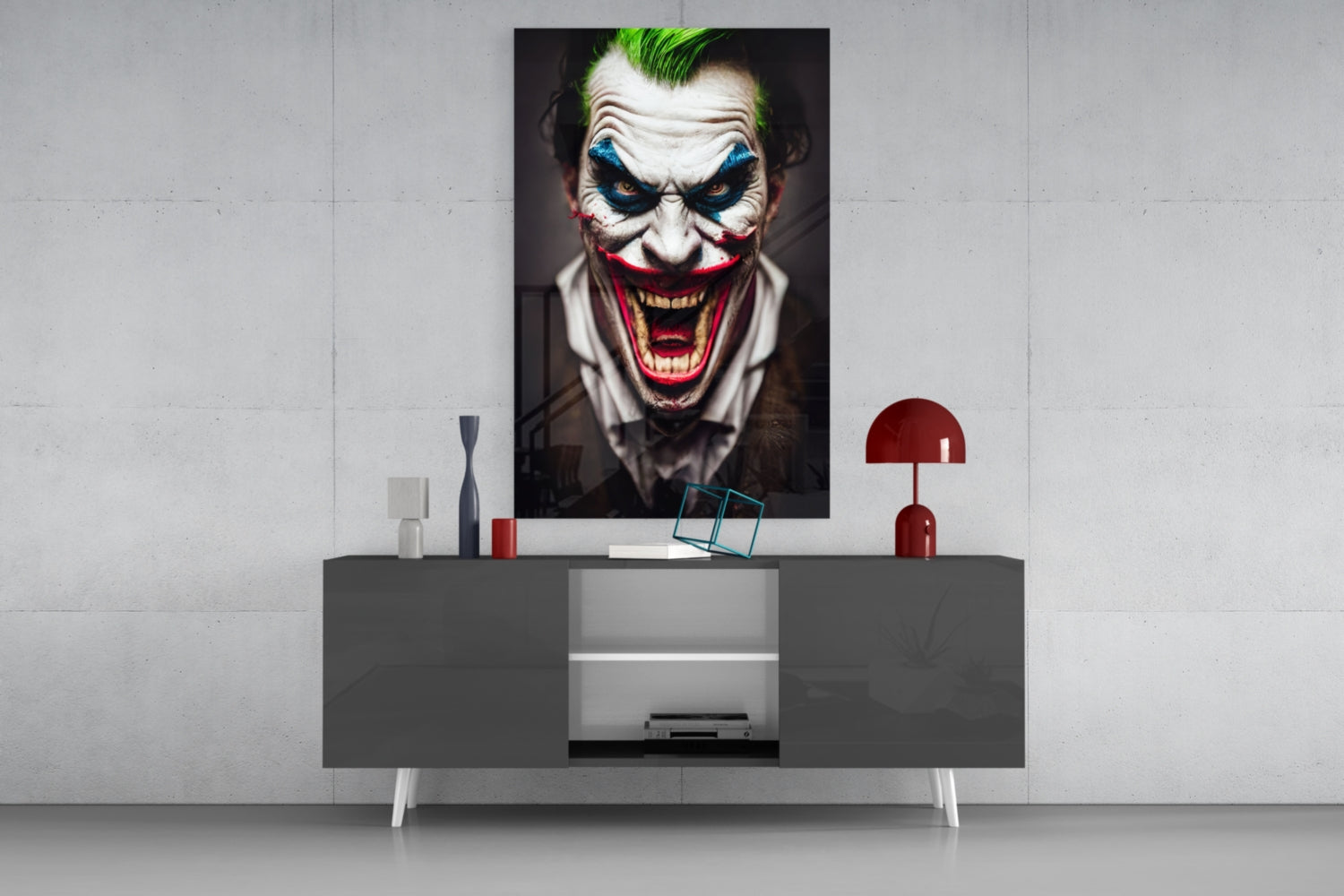 The Smile of Joker Glass Art || Designer Collection.