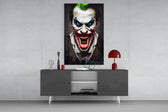 The Smile of Joker panel catching screen glow to reveal its manic charge