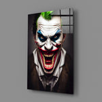 Comic-villain panel bringing manic charge to a contemporary man cave