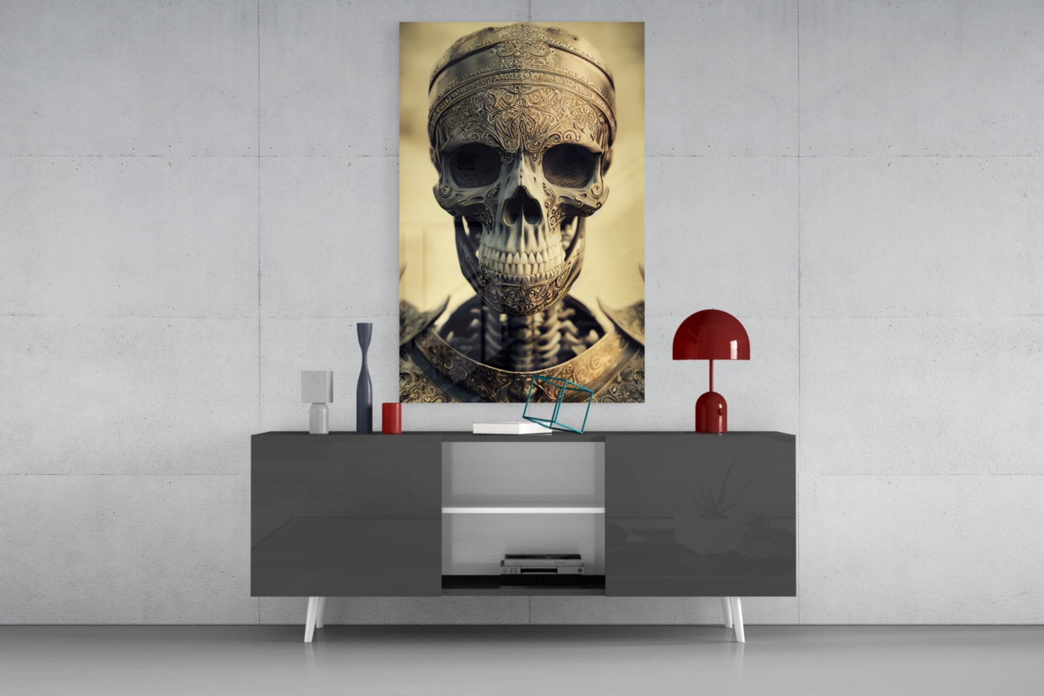 The Immortal Fighter Glass Wall Art || Designer Collection.