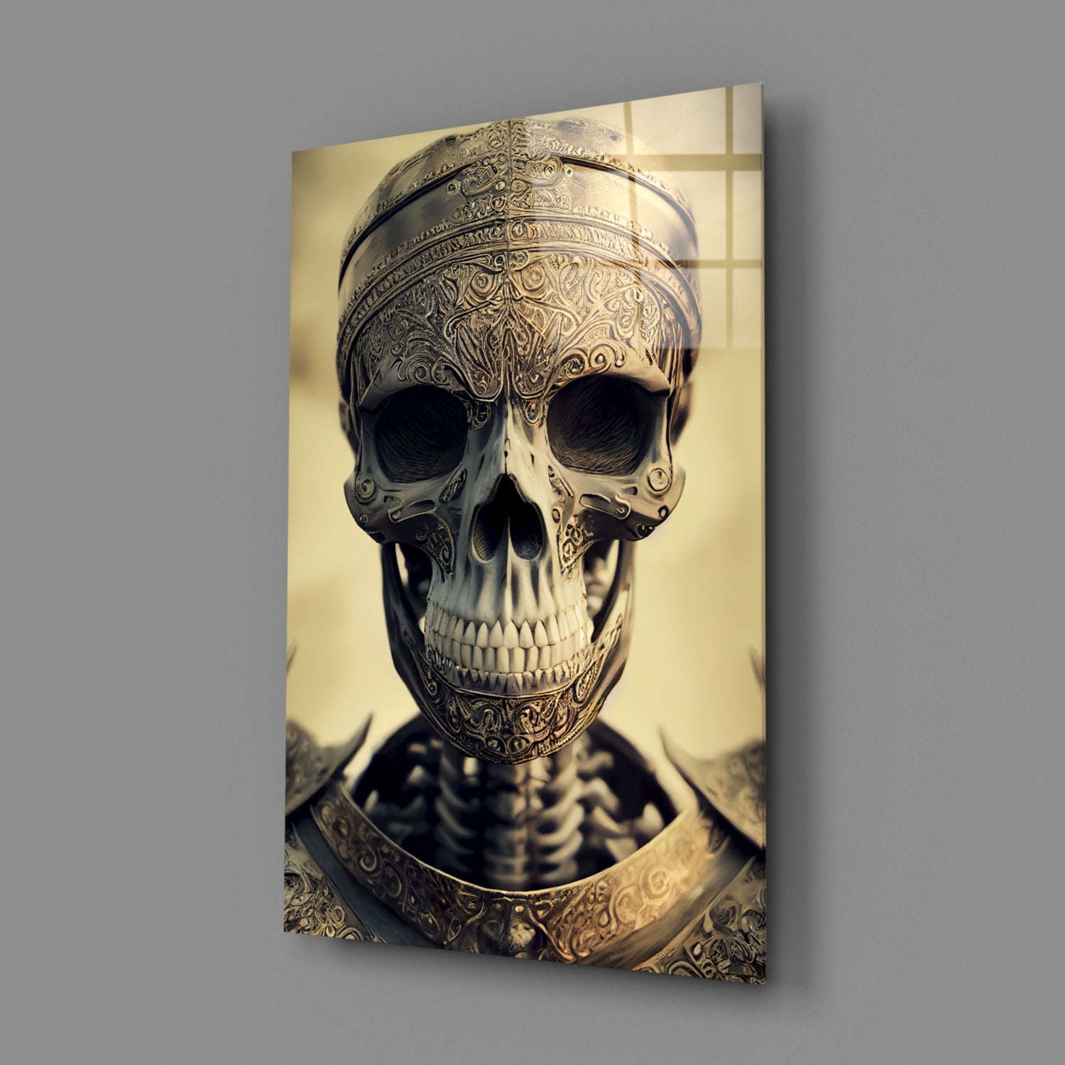 The Immortal Fighter Glass Wall Art || Designer Collection.