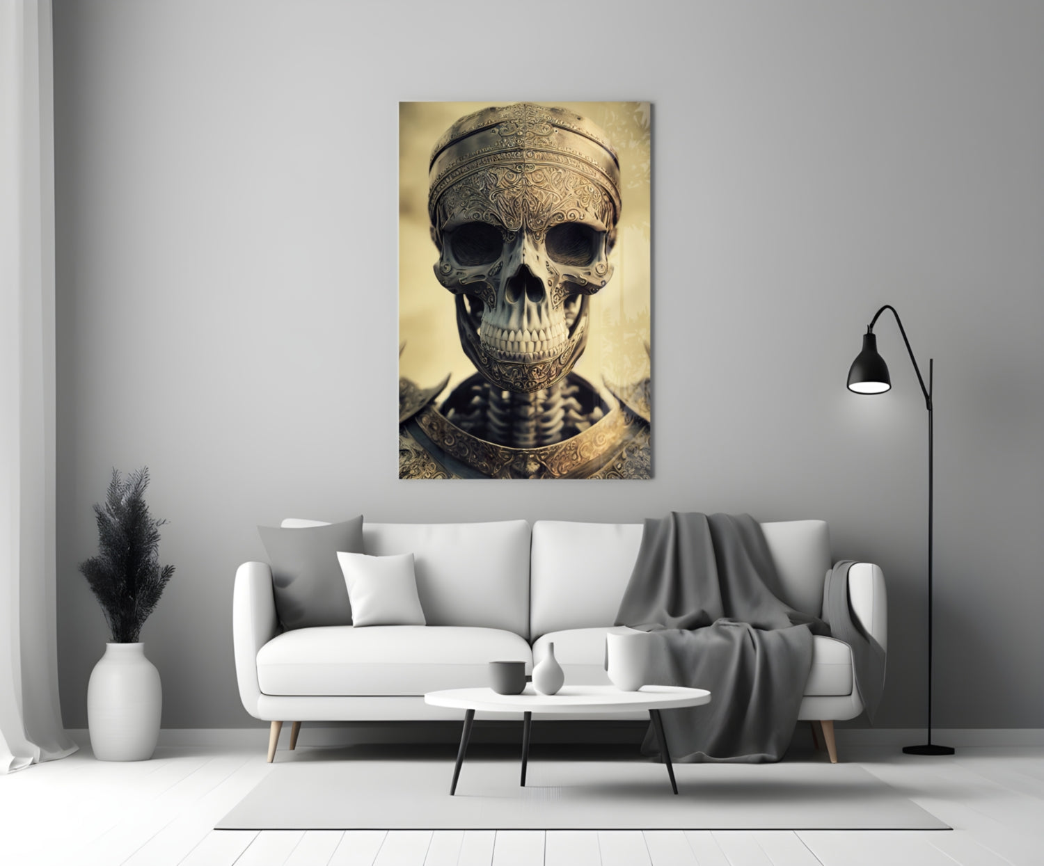 The Immortal Fighter Glass Wall Art || Designer Collection.
