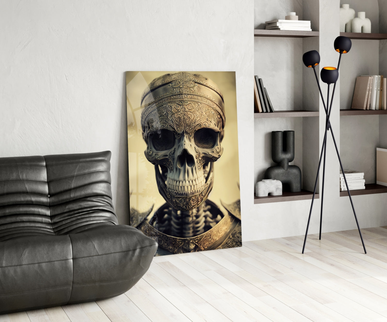 The Immortal Fighter Glass Wall Art || Designer Collection.