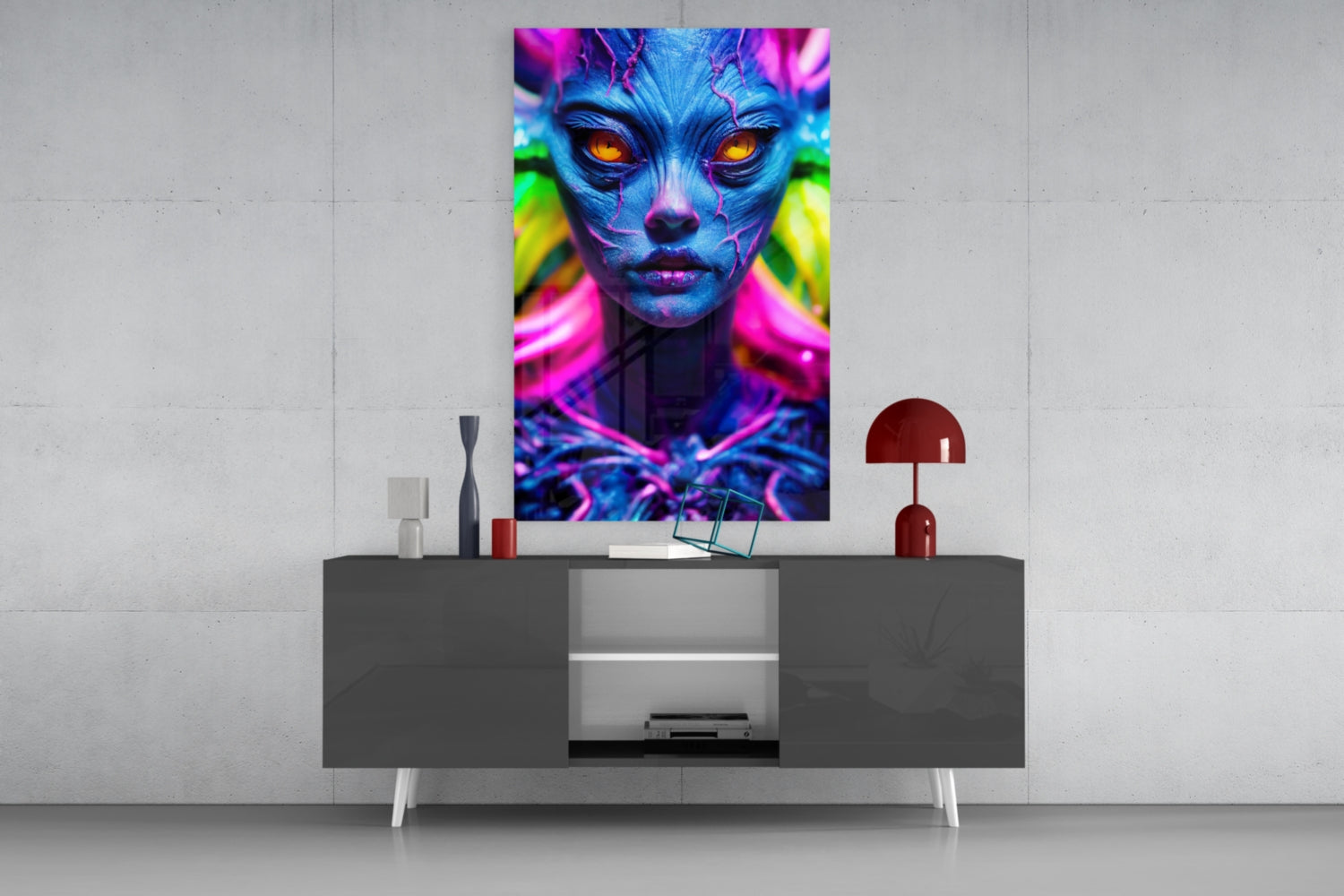 The Native Glass Wall Art || Designer Collection.