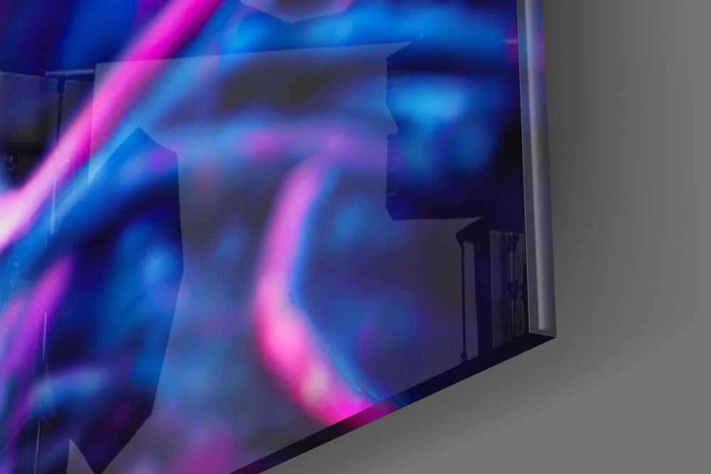 The Native artwork anchoring a wall with bold vibrant palette