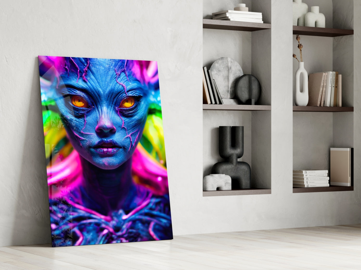 The Native Glass Wall Art || Designer Collection.