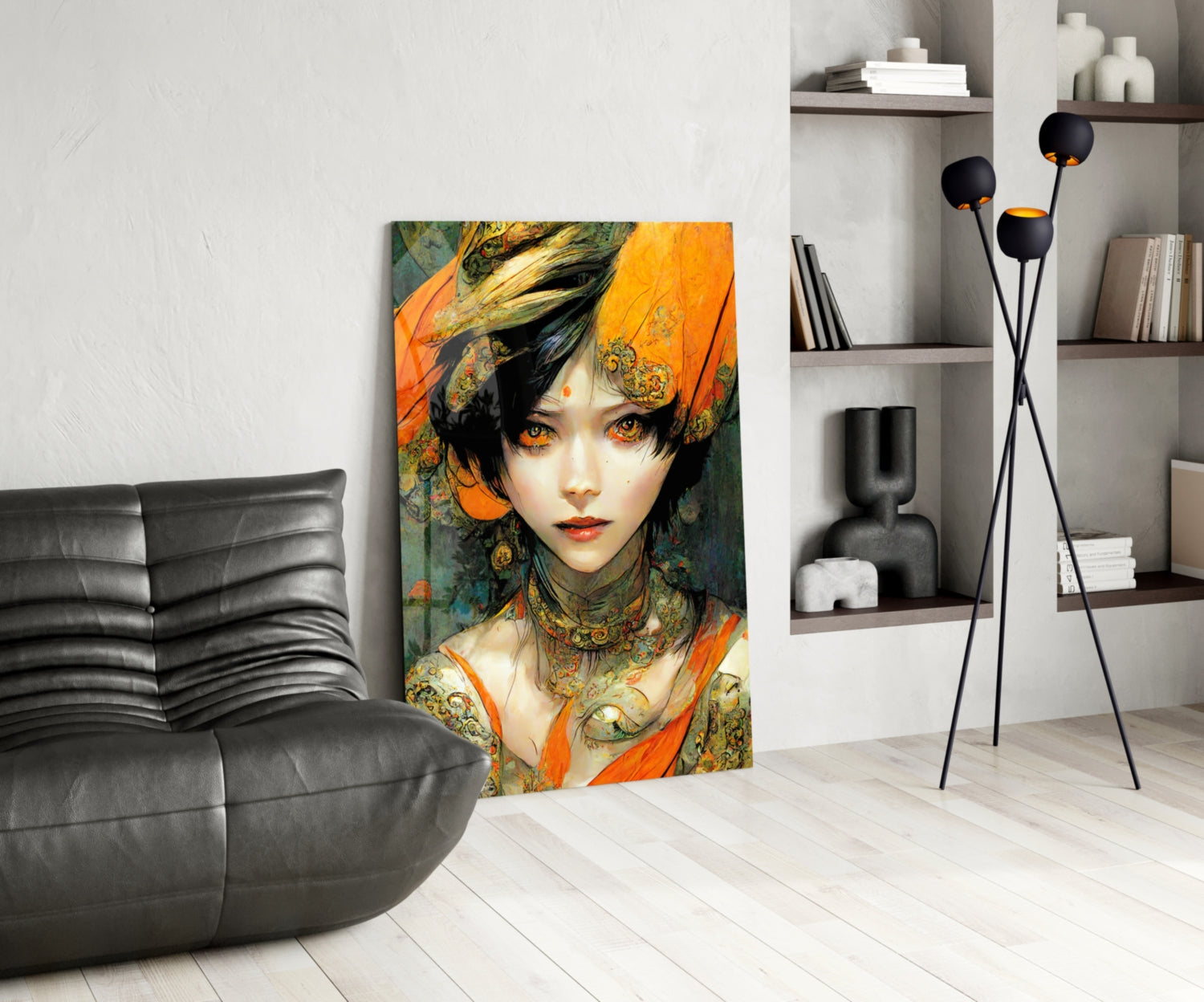 The Elegiac in Eyes Glass Wall Art || Designer Collection.