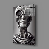 Steampunk-noir panel bringing industrial gravity to a contemporary man cave