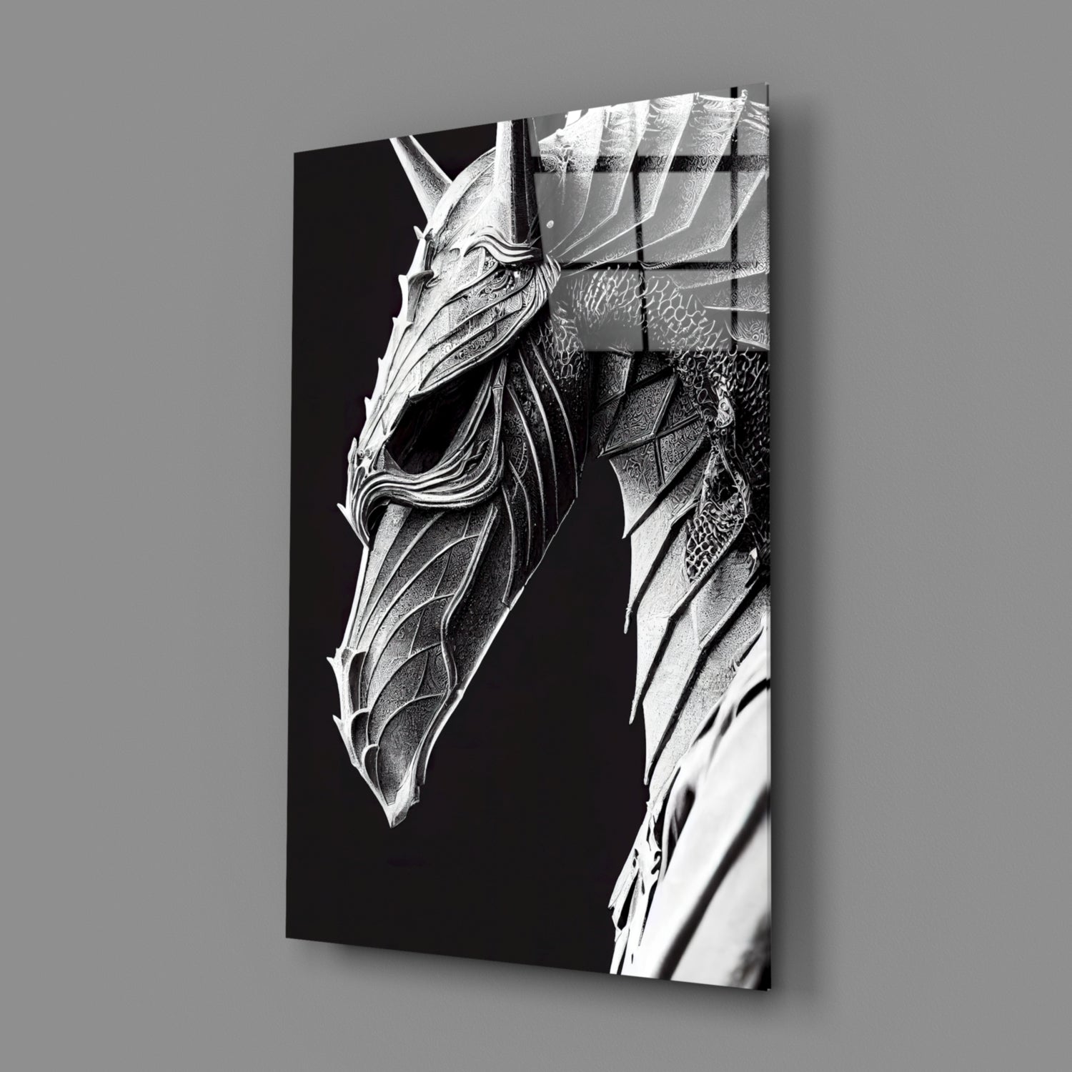 Iron Dragon Glass Art  || Designer Collection.