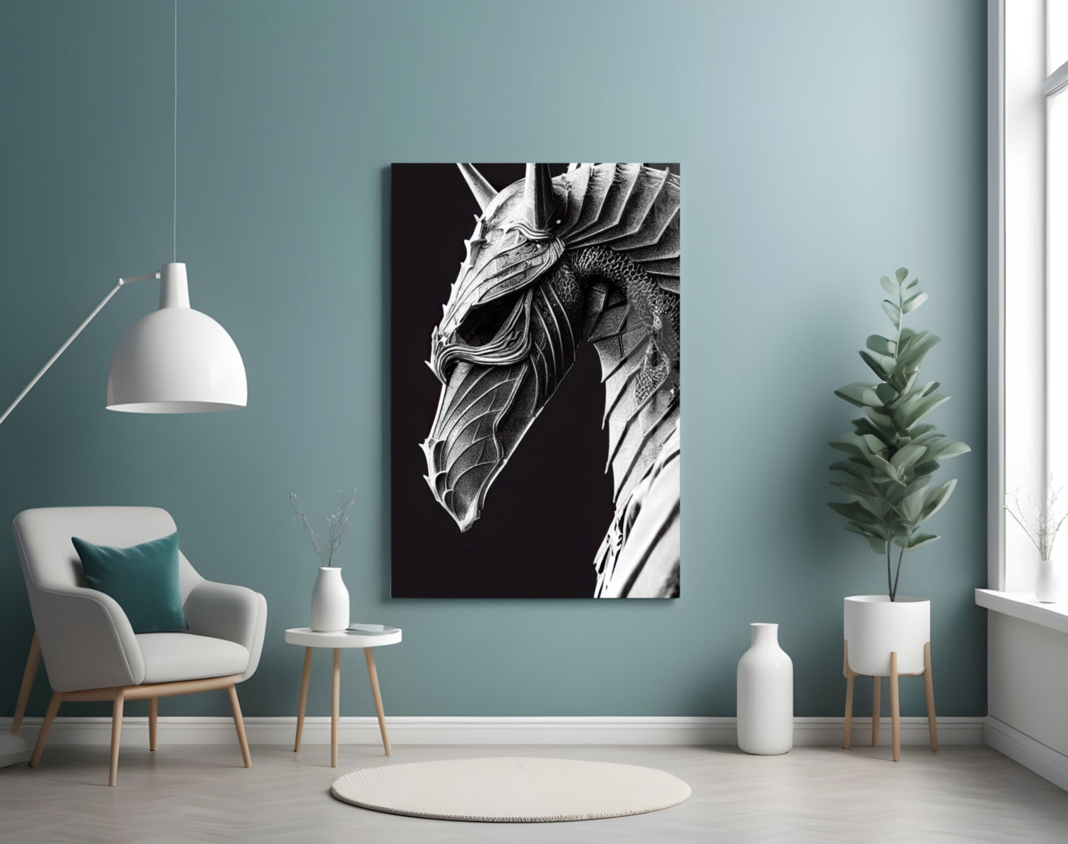 Iron Dragon Glass Art  || Designer Collection.