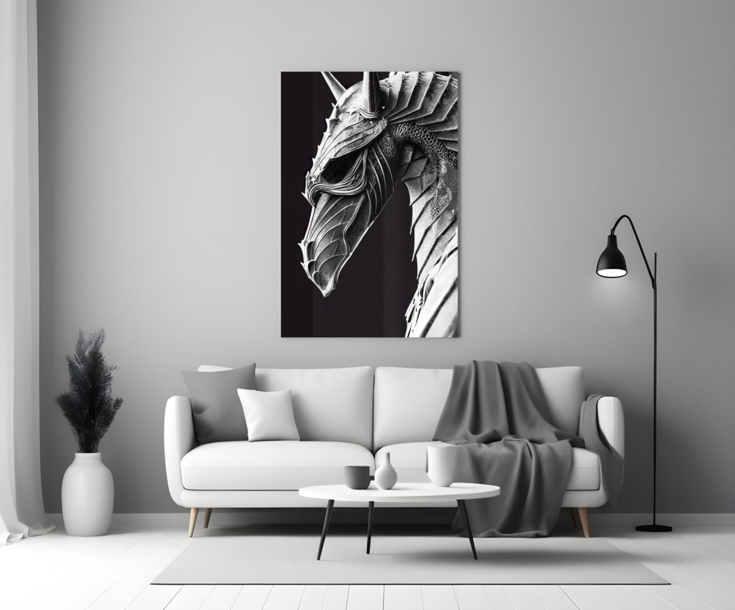 Iron Dragon Glass Art  || Designer Collection.