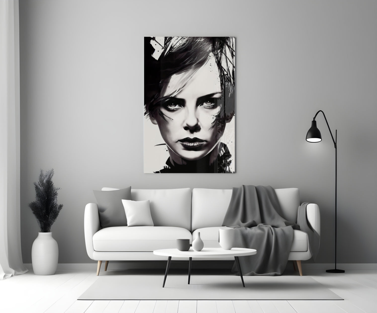 The Bellicose Glass Wall Art || Designer Collection.