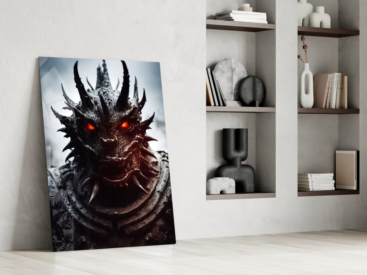 The Beast Glass Wall Art || Designer Collection.