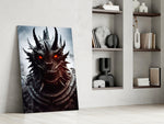 The Beast glass print enhancing a study with cinematic mood