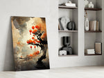 Tree of Hope glass print enhancing an office with cinematic mood
