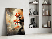 Tree of Hope glass print enhancing an office with cinematic mood