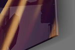 Raccoon artwork anchoring a wall with warm narrative palette